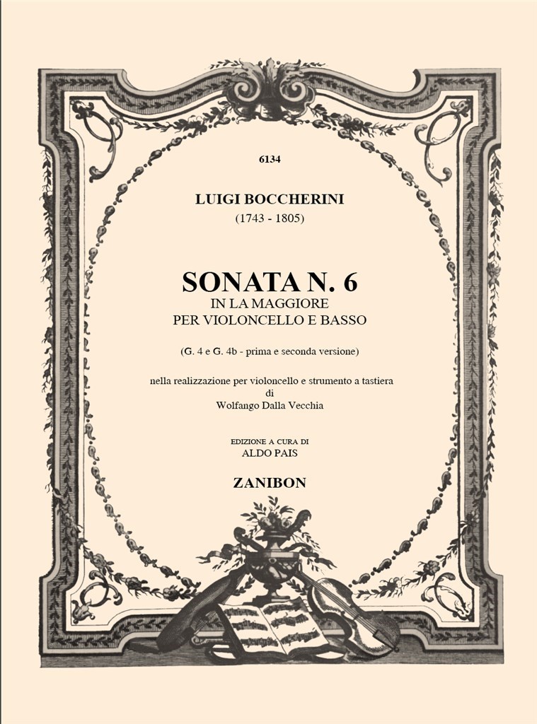 Sonata N. 6 In La Magg. G. 4 E G. 4B -